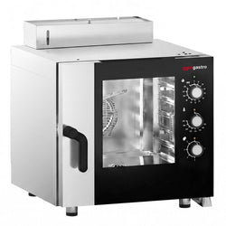 Piec konwekcyjno-parowy – 5x GN 1/1 – do 270 °C – manualny – ze zbiornikiem na wodę, zdjęcie 3 z 14
