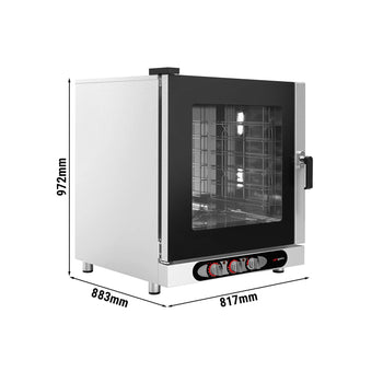 Piec konwekcyjno - parowy - manualny - 6x GN 1/1 lub 6x EN 600x400