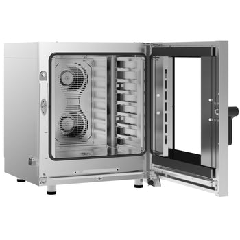 Piec konwekcyjno-parowy - Touch - 7x GN 1/1 - włącznie z systemem mycia i czujnikiem temperatury - Prime Gastro