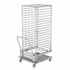 Piec konwekcyjno-parowy – 40x GN 1/1 lub 20x GN 2/1 – manualny – z wózkiem stelażowym