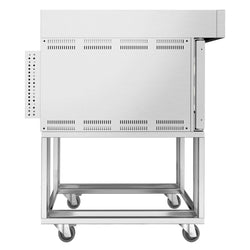 Piec konwekcyjny elektryczny z nawilżaniem - dotykowy - 5x EN 600x400 - Czarny - z okapem & komorą rozrostu