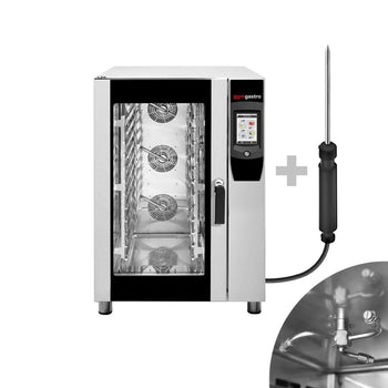 Piec konwekcyjno-parowy - Touch - 12x GN 1/1 - włącznie z systemem mycia & czujnikiem temperatury - Prime Gastro