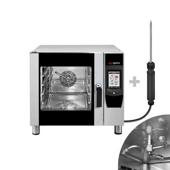 Piec konwekcyjno-parowy - Touch - 5x GN 1/1 - włącznie z systemem mycia & czujnikiem temperatury - Prime Gastro