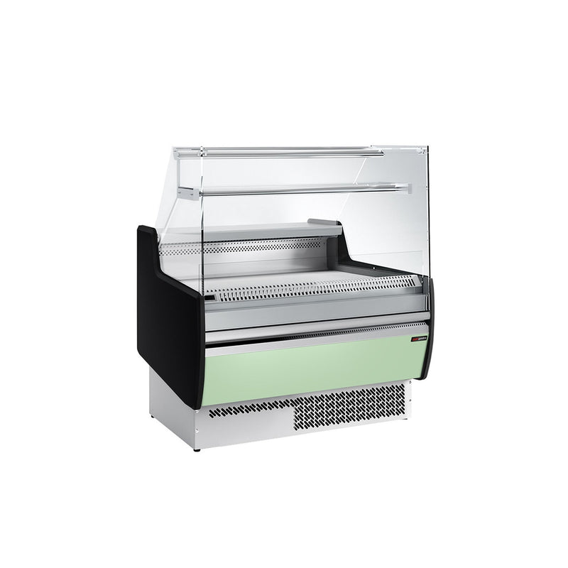 Witryna chłodnicza - 998x953mm - 110L - front Panel przedni Hellgrün - z 1 drzwiami - 1 półki
