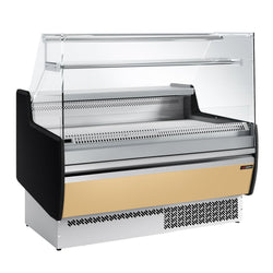 Witryna chłodnicza - 1310x953mm - 144L - front Beżowy - z 2 drzwiami - 1 półki