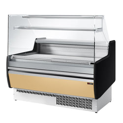 Witryna chłodnicza - 1310x953mm - 144L - front Beżowy - z 2 drzwiami - 1 półki