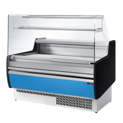 Witryna chłodnicza - 1310x953mm - 144L - front Hellblau - z 2 drzwiami - 1 półki - z wyświetlaczem temperatury