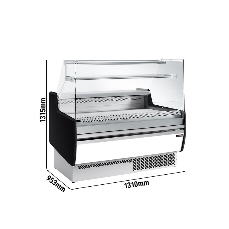 Witryna chłodnicza - 1310x953mm - 144L - front Biały - z 2 drzwiami - 1 półki