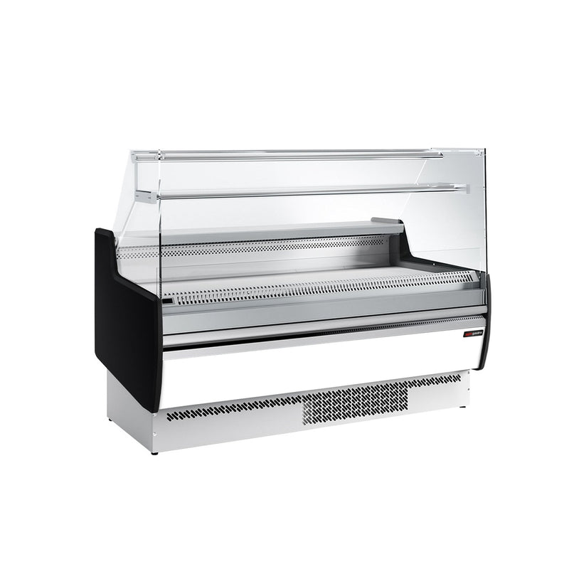 Witryna chłodnicza - 1622x953mm - 178L - front Biały - z 2 drzwiami - 1 półki - na rynek PL