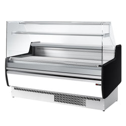 Witryna chłodnicza - 1622x953mm - 178L - front Biały - z 2 drzwiami - 1 półki - na rynek PL