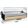 Lada chłodnicza – 2560 mm – z 1 półką – beżowy panel przedni