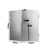 Stainless steel cooling chamber - 1200x1200 mm - 1.8 m³ - including cooling unit