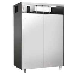 Szafa chłodnicza PREMIUM – stal nierdzewna – GN 2/1 – 1400 L – z 2 drzwiami – antracytowa