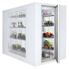 Commercial Walk-In Cold Room - 2100x2100mm - 6,90m³ (6900L) - with 3 glass sides