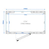 Commercial Walk-In Cold Room - 2100x1200mm - 3,70m³ (3700L) - with 3 glass sides
