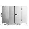 Komora mroźnicza ze stali nierdzewnej - 2100x1200mm - 3,16m³ - z kurtyną paskową (PCV)