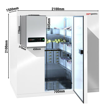 Komora chłodnicza - 2100x1500mm - 4,8m³ - włącznie z agregatem chłodniczym - Prime Gastro