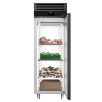 Chłodziarka ze stali nierdzewnej PREMIUM - GN 2/1 - 700 litrów - z 1 drzwiami - Prime Gastro