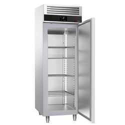 Szafa chłodnicza PREMIUM – stal nierdzewna – GN 2/1 – 700 L – z 1 drzwiami – z izolacją 60 mm