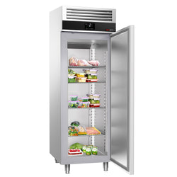 Szafa chłodnicza PREMIUM – stal nierdzewna – GN 2/1 – 700 L – z 1 drzwiami – z izolacją 60 mm