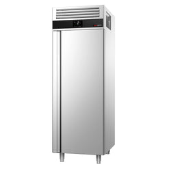 Szafa chłodnicza PREMIUM – stal nierdzewna – GN 2/1 – 700 L – z 1 drzwiami – z izolacją 60 mm