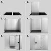 Commercial Walk-In Freezer Room - Stainless Steel - 1800x1500mm - 3,47m³ (3470L)