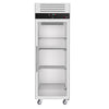 Commercial Upright Fridge Stainless steel ECO - GN 2/1 - 700L - with 1 glass door - On castors