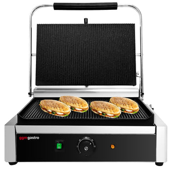 Grill kontaktowy - 2,6 kW - powierzchnia grillowania: 400 x 255 mm - Prime Gastro