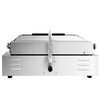 Grill kontaktowy do hamburgerów – powierzchnia grillowa: 400 x 225 mm – 2,6 kW – z ryflowaną płytą górną i dolną