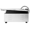 Grill kontaktowy do hamburgerów – powierzchnia grillowa: 400 x 225 mm – 2,6 kW – z ryflowaną płytą górną i dolną
