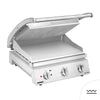 ROBAND | contact grill | hamburger grill - 2.2 kW - grooved top and smooth bottom - grilling surface: 375x275mm