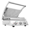 ROBAND | contact grill | hamburger grill - 2.2 kW - grooved top and smooth bottom - grilling surface: 375x275mm