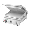 ROBAND | contact grill | hamburger grill - 2.2 kW - grooved top and smooth bottom - grilling surface: 375x275mm