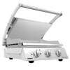 ROBAND | Grill kontaktowy do hamburgerów – powierzchnia grillowa: 500 x 275 mm – 3,1 kW – z gładką płytą górną i dolną