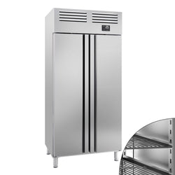Szafa chłodnicza ze stali nierdzewnej Premium PLUS – GN 1/1 – 745 litrów – dwudrzwiowa