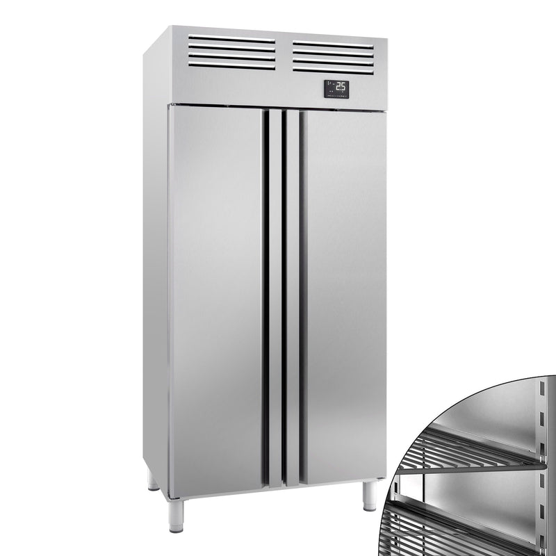 Szafa chłodnicza ze stali nierdzewnej Premium PLUS – GN 1/1 – 745 litrów – dwudrzwiowa