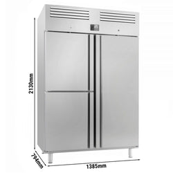 Chłodziarka PREMIUM PLUS - GN 2/1 - 1240 litrów - z 1 drzwiami i 2 półdrzwiami ze stali nierdzewnej