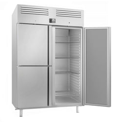 Chłodziarka PREMIUM PLUS - GN 2/1 - 1240 litrów - z 1 drzwiami i 2 półdrzwiami ze stali nierdzewnej