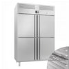 Szafa chłodnicza Premium PLUS – stal nierdzewna – GN 2/1 – 1240 L – z 4 półdrzwiami
