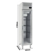 Szafa chłodnicza Premium PLUS – stal nierdzewna – GN 1/1 – 325 L – z 1 drzwiami szklanymi