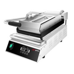 Grill kontaktowy / grill do hamburgerów – 2,8 kW – cyfrowy – ruszt górny i dolny – powierzchnia grillowania: 223 x 380 mm