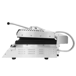 Grill kontaktowy / grill do hamburgerów – 2,8 kW – cyfrowy – ruszt górny i dolny – powierzchnia grillowania: 223 x 380 mm