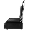 Contact grill for hamburgers – grilling surface: 345 x 235 mm – 2.2 kW – from +50 to +300 °C – with ribbed top and bottom plate – black, image 6 of 10