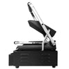 Contact grill for hamburgers – grilling surface: 485 x 235 mm – 3.6 kW – from +50 to +300 °C – with ribbed top and bottom plate – black, image 7 of 10