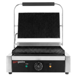 Grill kontaktowy / grill do hamburgerów – 3 kW – ruszt górny i dolny – powierzchnia grillowania: 340 x 230 mm