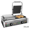 Grill kontaktowy do hamburgerów – powierzchnia grillowa: 475 x 230 mm – 4,4 kW – z ryflowaną płytą górną i dolną