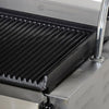 Grill kontaktowy do hamburgerów – powierzchnia grillowa: 475 x 230 mm – 4,4 kW – z ryflowaną płytą górną i dolną