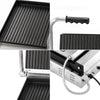 Grill kontaktowy do hamburgerów – powierzchnia grillowa: 230 x 350 mm – 2,3 kW – od +50 do +300 °C – z ryflowaną płytą górną i dolną, zdjęcie 8 z 10