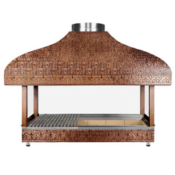 Copper Charcoal Grill - 1500mm - 1 Grill Grate - Grate Size: 1300x500mm
