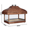 Copper Charcoal Grill - 2000mm - Grill Grate: 1800x500mm